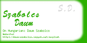 szabolcs daum business card